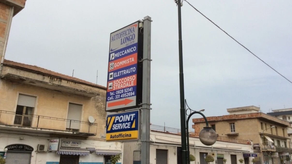 Insegna Autofficina Longo a Bellizzi